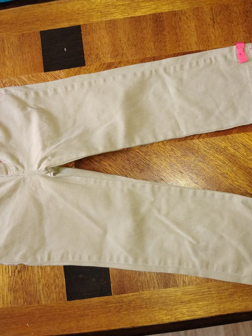 Gymboree Beige Pants with Pink Trim